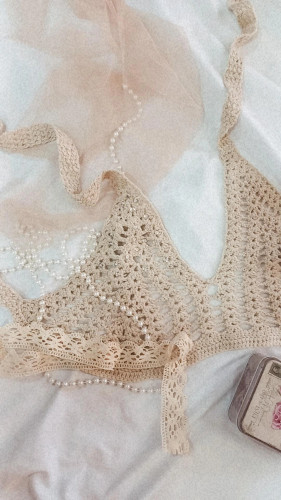 کراپ سوتین زنانه بافت زنانه بسیار شیک