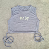 نمای جلو کراپ تاپ بندی زنانه