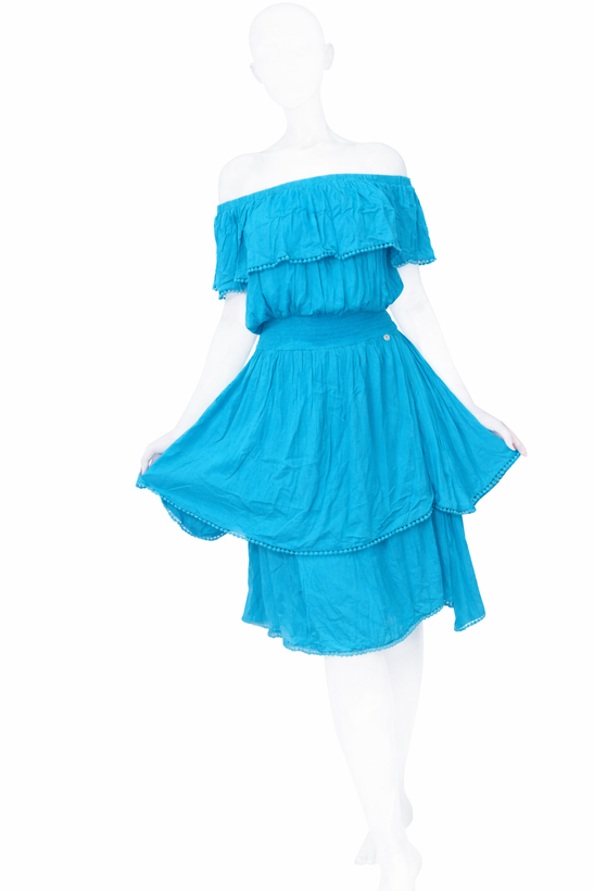 پیراهن ساحلی خنک نخی وارداتی درجه یک با جنس عالی