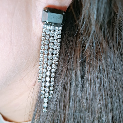 گوشواره شرابهای نگین دار شیک