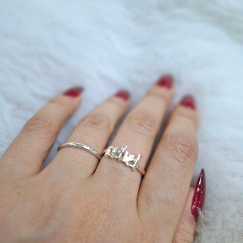 ست انگشتر و حلقه رنگ ثابت rebel