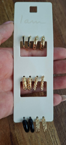 گوشواره شیک طلایی عروسکی زنانه