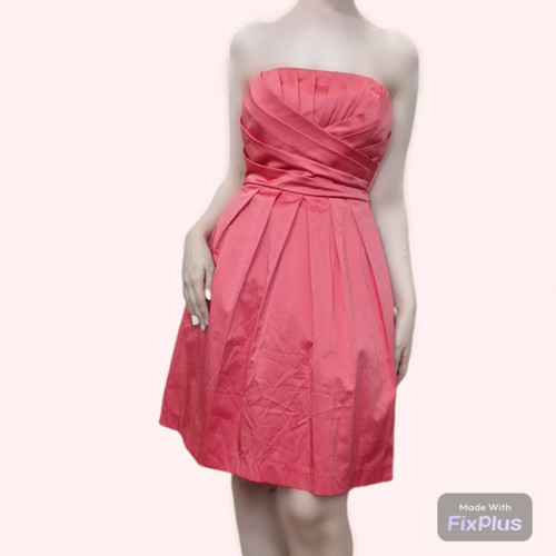 پیراهن رسمی برای جشن مراسم لوکس ساتن صورتی خارجی وارداتی