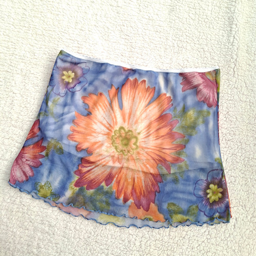 دامن کوتاه زنانه وارداتی کشی رنگین کمانی شیک